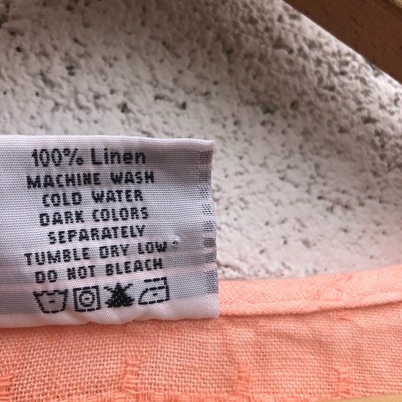 Linen Peach Button Down - Picture 5 of 6